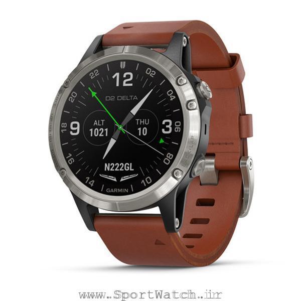 D2 Delta Aviator Watch with Brown Leather Band
