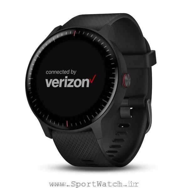 vivoactive 3 Music Verizon Black with Red Accents and Slate Hardware