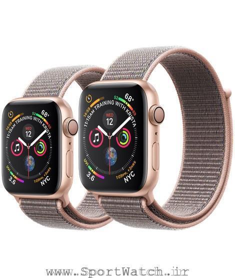 Apple Watch Gold Aluminum Case with Pink Sand Sport Loop