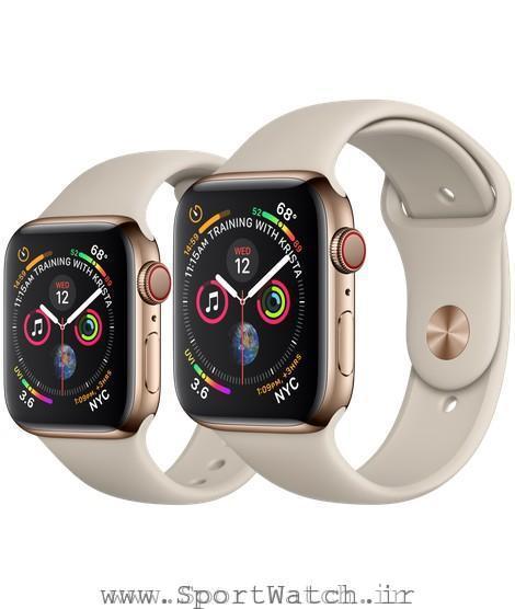 Apple Watch Gold Stainless Steel Case with Stone Sport Band