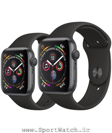 Apple Watch Space Gray Aluminum Case with Black Sport Band