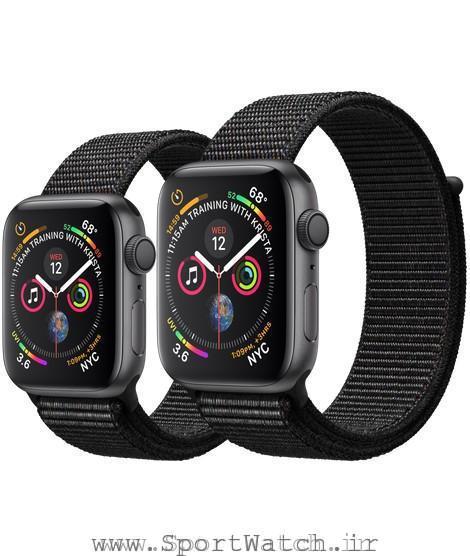 Apple Watch Space Gray Aluminum Case with Black Sport Loop
