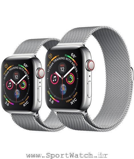 Apple Watch Stainless Steel Case with Milanese Loop